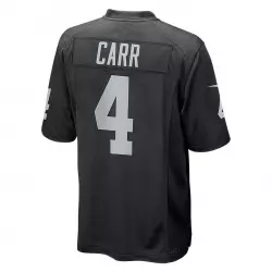 Maillot NFL Derek Carr Las Vegas Raiders Nike Game Team colour Noir