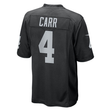 Camiseta NFL Derek Carr Las Vegas Raiders Nike Game Team colour Negro