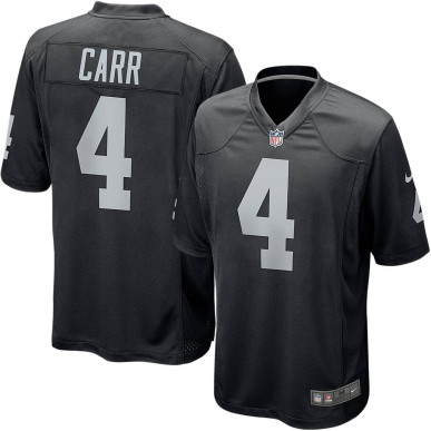 Nike NFL Game Team colour jersey Derek Carr Las Vegas Raiders Black