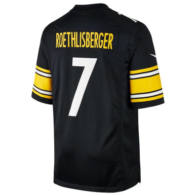 Nike NFL Game Team colour jersey Ben Roethlisberger Pittsburgh Steelers Black