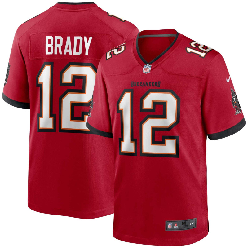 Maillot NFL Tom Brady Tampa Bay Buccaneers Nike Game Team colour Rouge