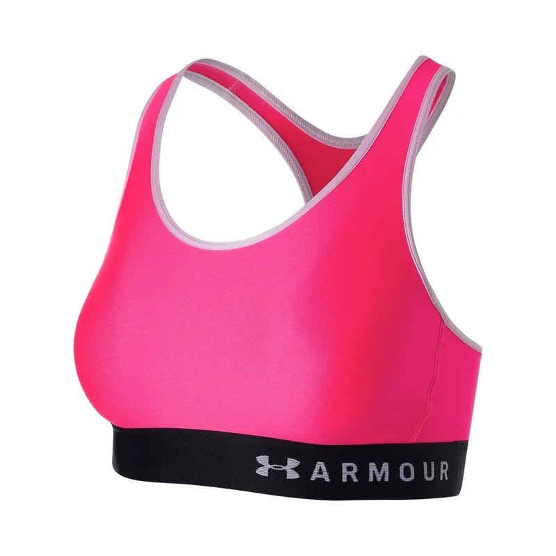 Under Armour Mid Keyhole Bra Pink Under Armour Mid Keyhole Bra Pink