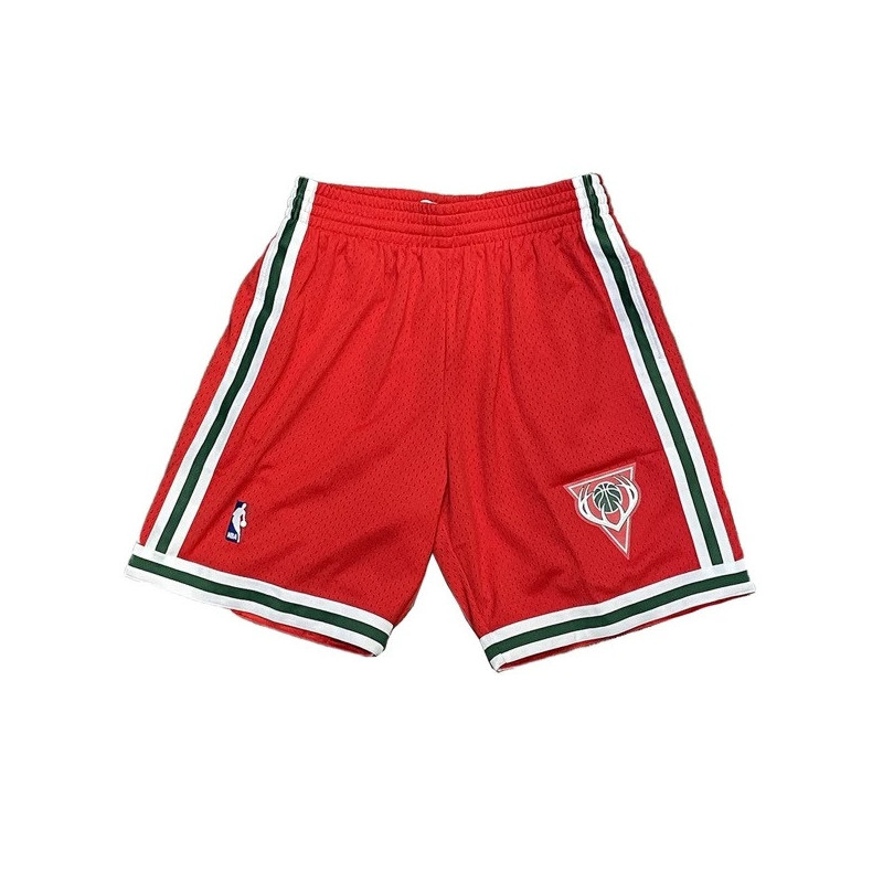 Men's Mitchell & Ness Swingman Short NBA Milwaukee Bucks 2008 red