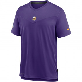 T-shirt NFL Minnesota Vikings Nike Logo top Coach UV Purpura para hombre