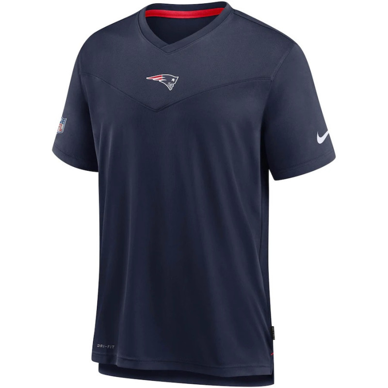 Men's Nike top Coach UV T-shirt NFL New England Patriots Navy