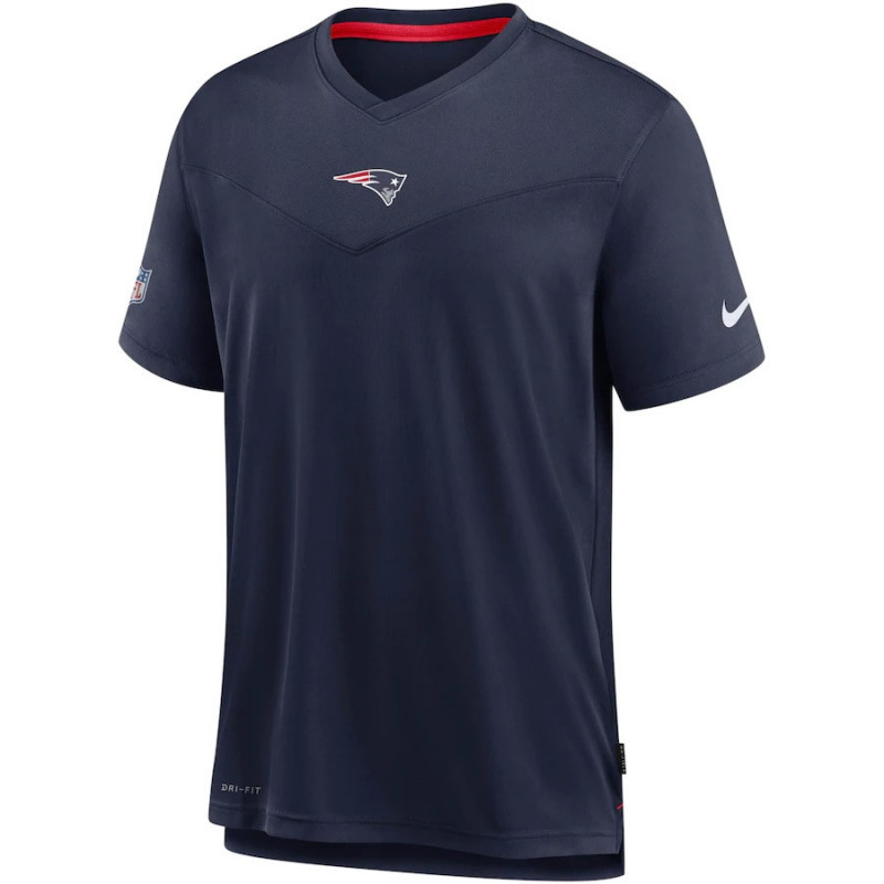 T-shirt NFL New England Patriots Nike top Coach UV Bleu marine pour homme