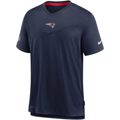 Men's Nike top Coach UV T-shirt NFL New England Patriots Navy