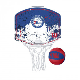 Mini Canasta de Baloncesto NBA Philadelphia 76ers Wilson Team