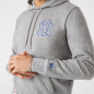 Men's New Era Chain Stitch Hoody MLB New York Yankees Grey