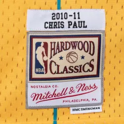 Maillot NBA Chris Paul New Orleans Hornets 2010-11 Mitchell & ness Hardwood Classic Jaune