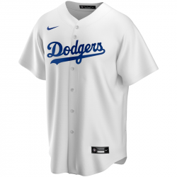 Camiseta de beisbol MLB Los Angeles Dodgers Nike Replica Home Blanco para nino