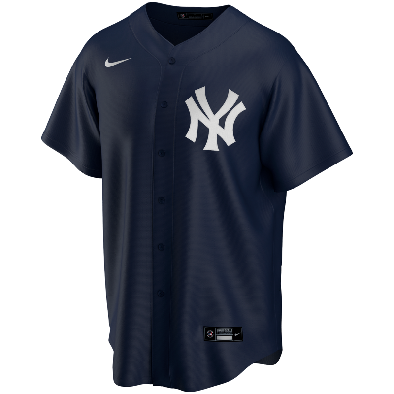 dosis aeronave Borradura Camiseta de beisbol MLB New-York Yankees Nike Replica Home azul para nino