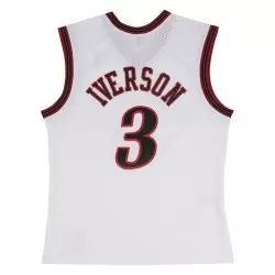 Camiseta NBA Allen Iverson Philadelphia 76ers 2000-01 Mitchell & Ness Hardwood Classic Blanco para niños