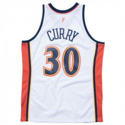 Camiseta NBA Stephen Curry Golden State Warriors 2009-10 Mitchell & ness Hardwood Classic Blanco para nino