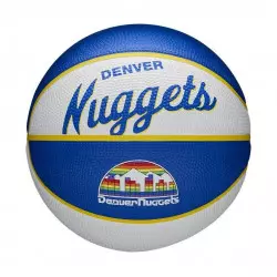 Mini Ballon de Basketball NBA Denver Nuggets Wilson Team Retro Exterieur