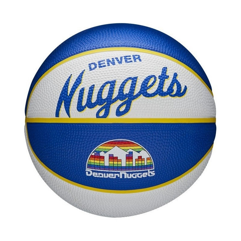 Mini Ballon de Basketball NBA Denver Nuggets Wilson Team Retro Exterieur