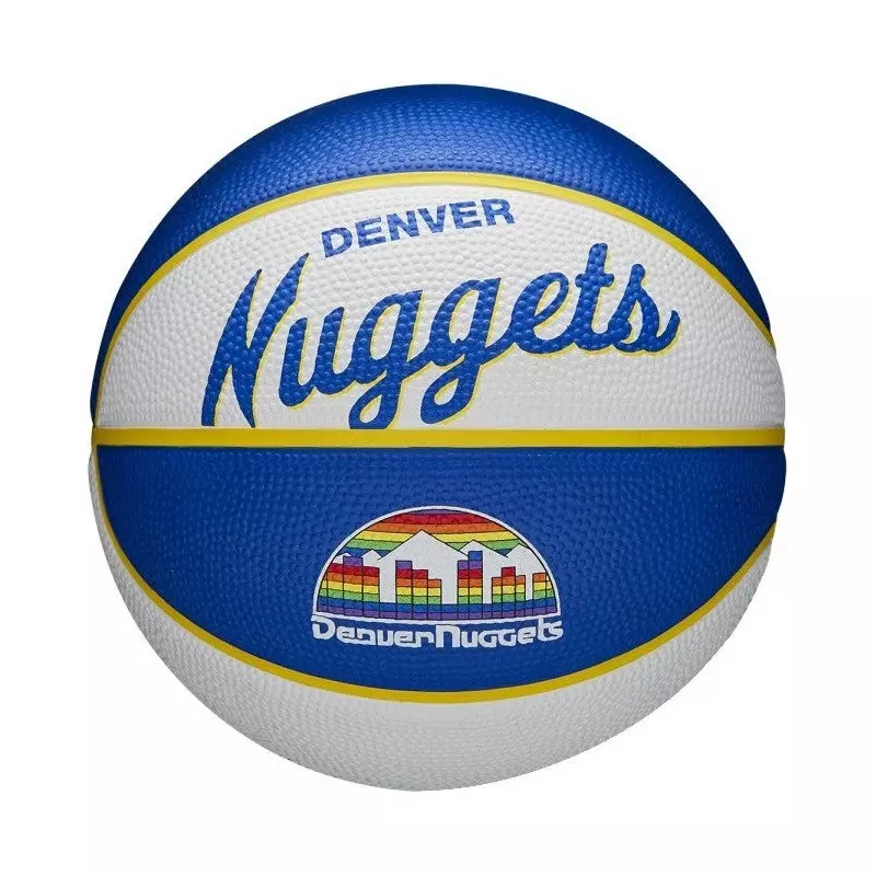 Mini Pelota de baloncesto NBA Denver Nuggets Wilson Team Retro Exterior