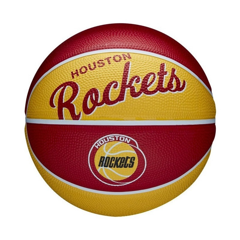 Mini Ballon de Basketball NBA Houston Rockets Wilson Team Retro Exterieur