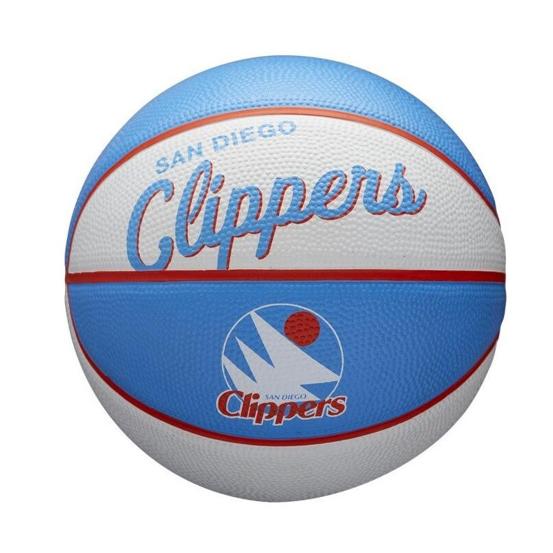 Mini Pelota de baloncesto NBA San Diego Clippers Wilson Team Retro Exterior