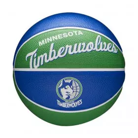 Mini Pelota de baloncesto NBA Minnesota Timberwolves Wilson Team Retro Exterior