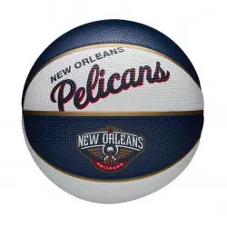 Mini Ballon de Basketball NBA New Orleans Pelicans Wilson Team Retro Exterieur