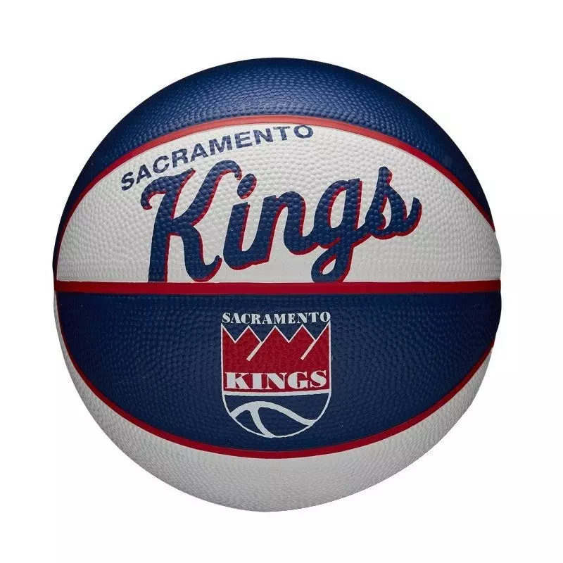 Mini Ballon de Basketball NBA Sacramento Kings Wilson Team Retro Exterieur