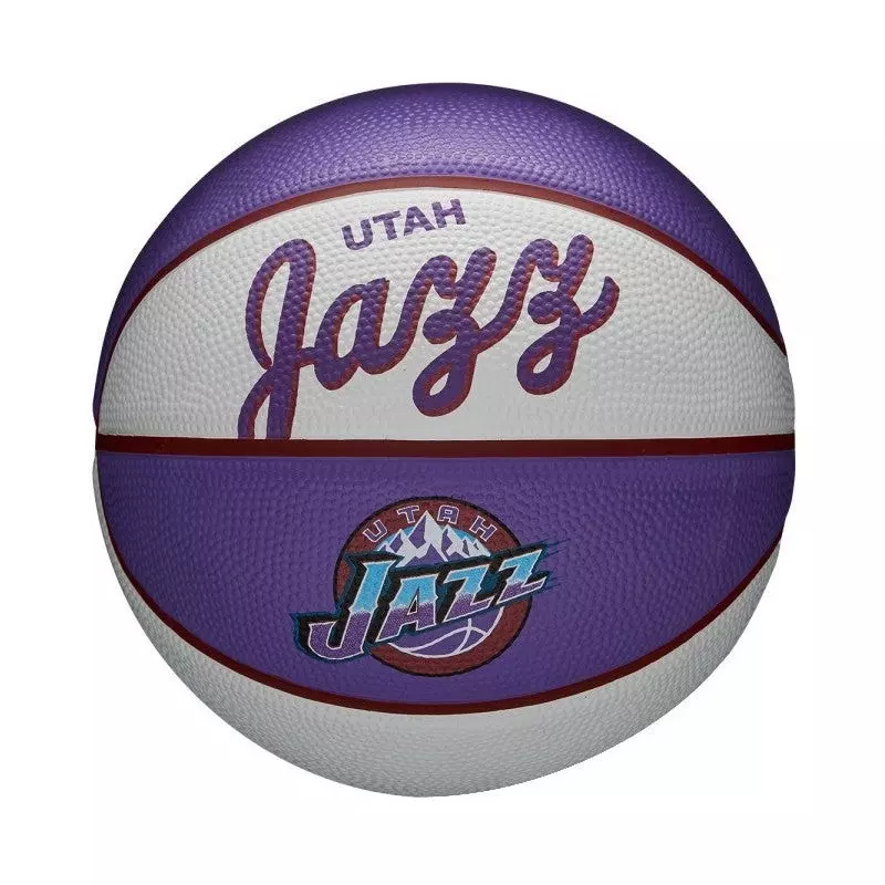 Mini Ballon de Basketball NBA Utah Jazz Wilson Team Retro Exterieur