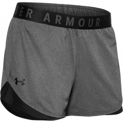 Short para mujer Under Armour play up 3.0 Novelty Gris