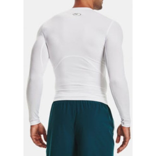 Camiseta de compresión Mangas largas Under Armour Heatgear Blanco