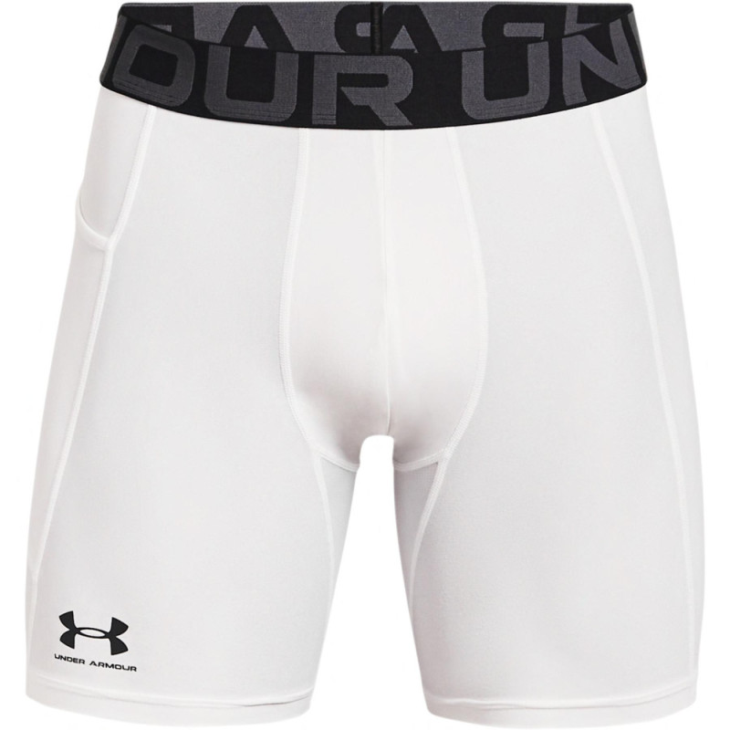 Men's Under Armour Heatgear Long Compression Short White