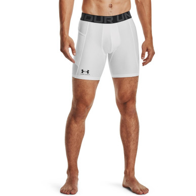 Men's Under Armour Heatgear Long Compression Short White