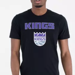 T-Shirt NBA Sacramento Kings New Era Team logo Noir