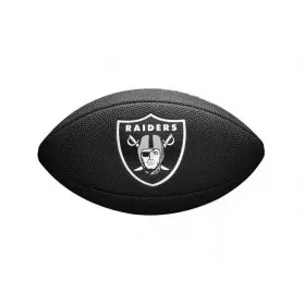 Mini Ballon de Football Américain Wilson Soft touch NFL team logo Las Vegas Raiders Noir