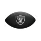 Mini balon de futbol americano NFL Las Vegas Raiders Wilson NFL Soft touch team negro