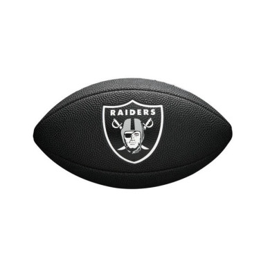 Mini balon de futbol americano NFL Las Vegas Raiders Wilson NFL Soft touch team negro