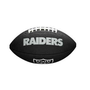 Mini balon de futbol americano NFL Las Vegas Raiders Wilson NFL Soft touch team negro