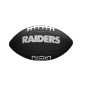 Mini balon de futbol americano NFL Las Vegas Raiders Wilson NFL Soft touch team negro