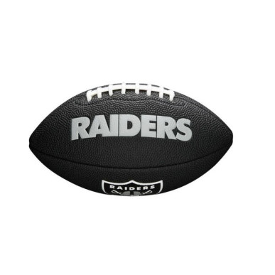 Mini Ballon de Football Américain Wilson Soft touch NFL team logo Las Vegas Raiders Noir