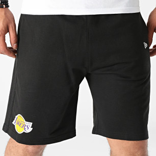 Short NBA Los Angeles Lakers New Era Team Logo Noir pour homme