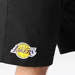 Short NBA Los Angeles Lakers New Era Team Logo Noir pour homme