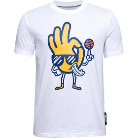 T-shirt para nino Under Armour Curry Free hand Eddy Blanco