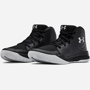 Chaussure de Basket Under Armour Jet Mid 2019 Noir pour junior