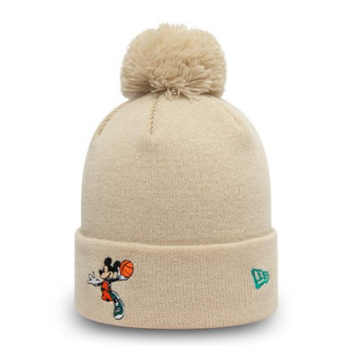 Gorro Basketball sport Mickey New Era Crema para nino