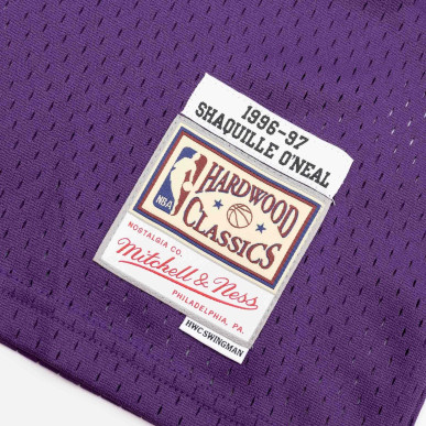 Camiseta NBA Shaquille O'neal Los Angeles Lakers 1996-97 Mitchell & ness Hardwood Classic Purpura para nino