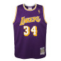 Camiseta NBA Shaquille O'neal Los Angeles Lakers 1996-97 Mitchell & ness Hardwood Classic Purpura para nino Camiseta NBA Shaquille O'neal Los Angeles Lakers 1996-97 Mitchell & ness Hardwood Classic Purpura para nino