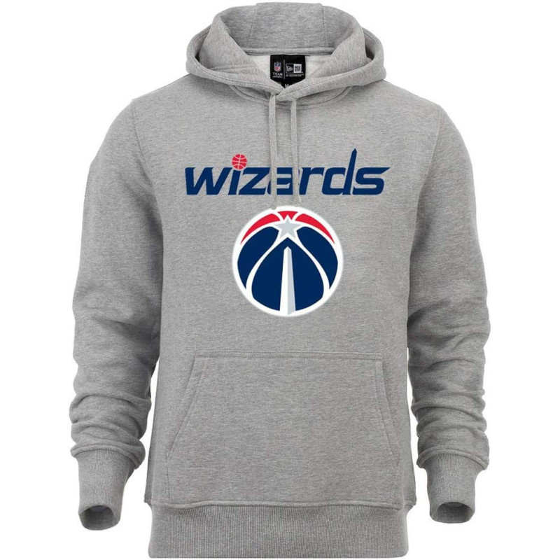 Men's New Era NBA Logo Hoodie Washington Wizards Grey