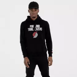 Sweat à Capuche NBA Portland Trail blazers New Era Team logo Noir