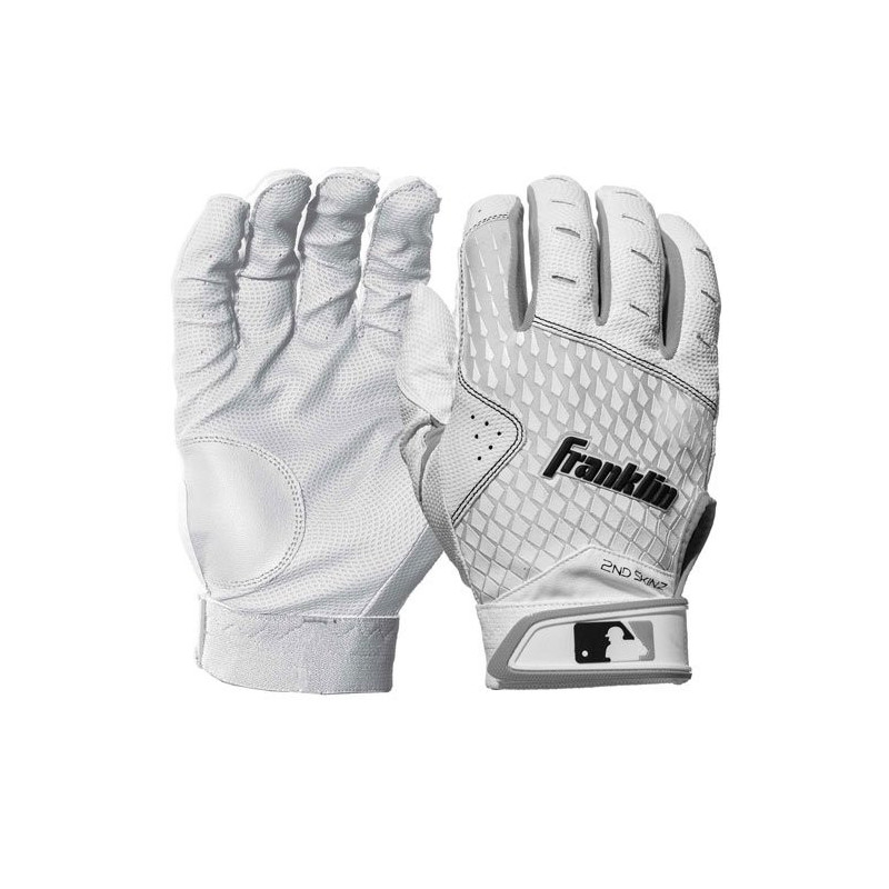 Guantes de Batting Franklin 2ND Skinz Blanco