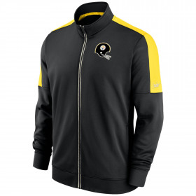 Chaqueta con cremallera NFL Pittsburgh Steelers Nike Track Jacket Negro para hombre