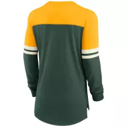 T-shirt Manches longues NFL Greenbay Packers Nike LS Raglan Fashion Jaune pour Femme